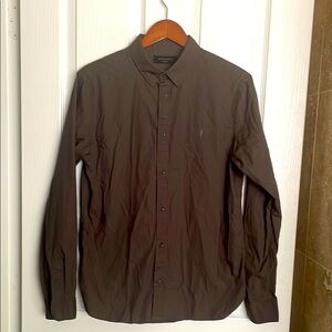 All Saints Men's Brown Shirt